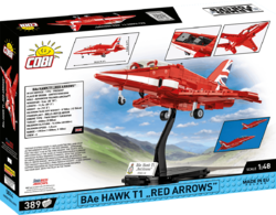 Britské pokročilé cvičné lietadlo BAE Hawk T1 RED ARROW COBI 5844 - Armed Forces 1:48