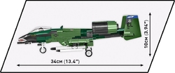 American combat aircraft A-10 Thunderbolt II WARTHOG COBI 5837 - Armed Forces - kopie