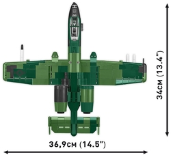 Americký bitevní letoun A-10 Thunderbolt II WARTHOG COBI 5856 - Armed Forces 1:48