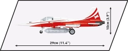 American fighter plane Northrop F-5A Freedom Fighter COBI 5858 - Armed Forces 1:48 - kopie
