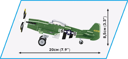 American fighter plane North American P-51D Mustang COBI 5847 - TOP GUN Maverick 1:48 - kopie
