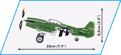 Americký stíhací letoun North American P-51D Mustang COBI 5860 - World War II 1:48