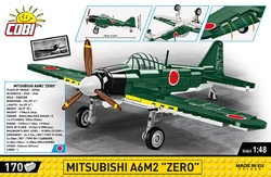 Japonské stíhacie lietadlo Mitsubishi A6M2 Zero-Sen COBI 5729 - World War II - kopie