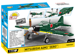 Japanisches Kampfflugzeug Mitsubishi A6M2 Zero-Sen COBI 5729 - World War II - kopie