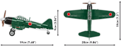 Japanese fighter aircraft Mitsubishi A6M2 Zero-Sen COBI 5729 - World War II - kopie