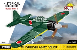 Japonské stíhacie lietadlo Mitsubishi A6M2 Zero-Sen COBI 5729 - World War II - kopie