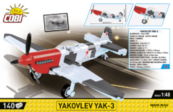 Ruský stíhací letoun Jakovlev JAK-3 COBI 5862 - World War II 1:48