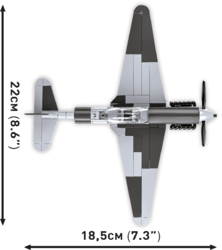 Russian fighter plane Yakovlev YAK-3 COBI 5862 - World War II 1:48 - kopie