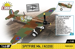 Britské stíhacie lietadlo Supermarine Spitfire MK. XVI Bubbletop COBI 5865 - World War II 1:48 - kopie