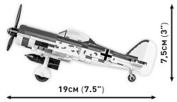 Deutsches Kampfflugzeug Focke-Wulf FW 190 A-3 COBI 5741 - World War II - kopie
