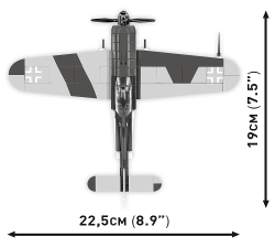 Deutsches Kampfflugzeug Focke-Wulf FW 190 A-3 COBI 5741 - World War II - kopie