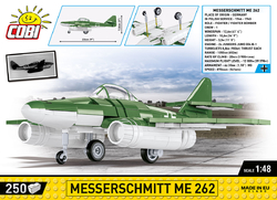 Německý proudový stíhací letoun MESSERSCHMITT ME 262 COBI 5881 - World War II 1:48