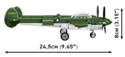 American fighter-bomber Lockheed P-38 Lightning COBI 5882 - World War II 1:48