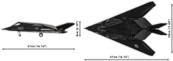 Americký útočný letoun Lockheed F-117 Nighthawk COBI 5902 - Limited Edition Armed Forces 1:48