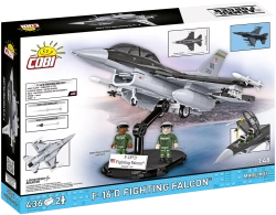 American two-seat multi-role fighter aircraft F-16D Fighting Falcon COBI 5914 - Armed Forces 1:48