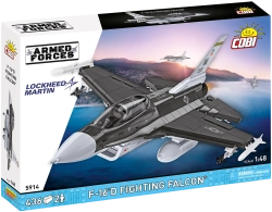 American two-seat multi-role fighter aircraft F-16D Fighting Falcon COBI 5914 - Armed Forces 1:48