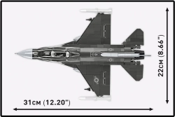 American multi-role fighter aircraft F-16C Fighting Falcon COBI 5910 - Armed Forces 1:48 - kopie