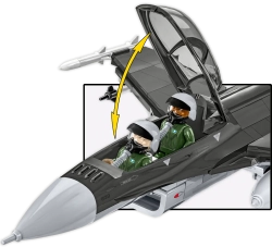 American multi-role fighter aircraft F-16C Fighting Falcon COBI 5910 - Armed Forces 1:48 - kopie