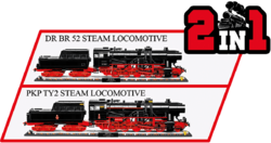 Dampflokomotive DR BR 52/TY2 mit Tender COBI 6280 - Executive Edition 1:35