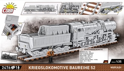 Dampflokomotive DR BR 52/TY2 mit Tender COBI 6280 - Executive Edition 1:35 - kopie