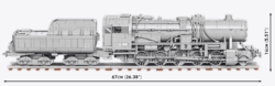 Steam locomotive DR BR 52/TY2 with tender COBI 6280 - Executive Edition 1:35 - kopie