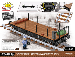 Parná lokomotíva DR BR 52 s tendrem COBI 6282 - Historical Collection 1:35 - kopie