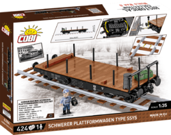 Deutscher schwerer Plattformwagen SSYS 50T COBI 6284 – Historical Collection 1:35