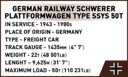 Dampflokomotive BR 52 der DR mit Tender COBI 6282 - Historical Collection 1:35 - kopie