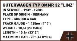 Nákladní vagon TYP OMMR "Linz" COBI 6285 - Trains 1:35