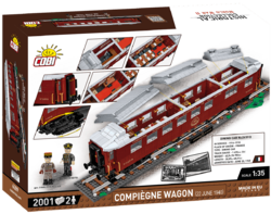 Francúzske osobné železničné vozidlo Compiègne wagon (22. jún 1940) COBI 6289 - World War II 1:35