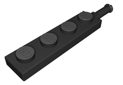 Náhradní díl - osa podvozku dvoukolová 1x4 1/3 černá COBI-88000