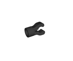 Hook for 3 mm rod, short, black