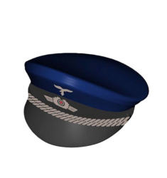 Důstojnická čepice s kšiltem, potisk COBI