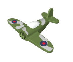 Originalzubehör - Mini-Flugzeug blau COBI-123502