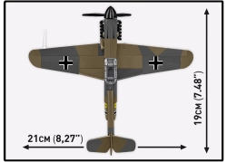 Německý stíhací letoun Messerschmitt BF 109F COBI 5873 - World War II 1:48