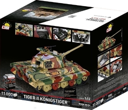 Německý těžký tank Pz.Kpfw TIGER II Ausf. B KÖNIGSTIGER COBI 2808 - World War II 1:12