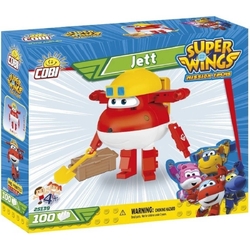  Světoběžník Jett červené letadlo COBI 25139 - Super Wings - Mission Teams 