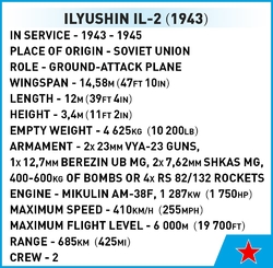 Ruské bojové lietadlo Iľjušin IL-2M3 Shturmovik COBI 5744 - World War II 1:32 - kopie