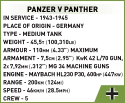 Mini tanky COBI - rôzne druhy World War II 1:72 - kopie