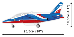 Francouzský lehký bitevní letoun Dassault Alpha JET Patrouille de France COBI 5841 - Armed Forces