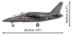 French Light Combat Aircraft Dassault Alpha JET Patrouille de France COBI 5841 - Armed Forces 1:48 - kopie