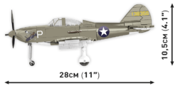 American fighter plane P-47 Thunderbolt COBI 5737 - World War II - kopie