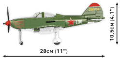 American fighter aircraft Bell P-39D Airacobra COBI 5746 - World War II 1:32 - kopie