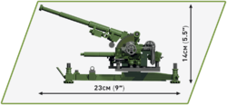 Francouzské protiletadlové dělo Canon de 90mm Modele 39  COBI 2294 - World War II