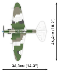 Russian fighter plane Ilyushin IL-2M3 Shturmovik COBI 5744 - World War II 1:32 - kopie