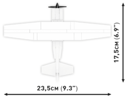 Americký hornoplošný civilní letoun Cessna 172 Skyhawk COBI-26620 1:48