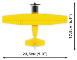 Americký hornoplošný civilní letoun Cessna 172 Skyhawk COBI-26621 1:48