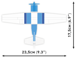 Americký hornoplošný civilní letoun Cessna 172 Skyhawk COBI-26622 1:48