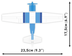 Amerikanisches hochfliegendes Zivilflugzeug Cessna 172 Skyhawk COBI-26621 1:48 - kopie