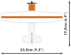 Americké hornoplošné civilné lietadlo Cessna 172 Skyhawk COBI-26622 1:48 - kopie